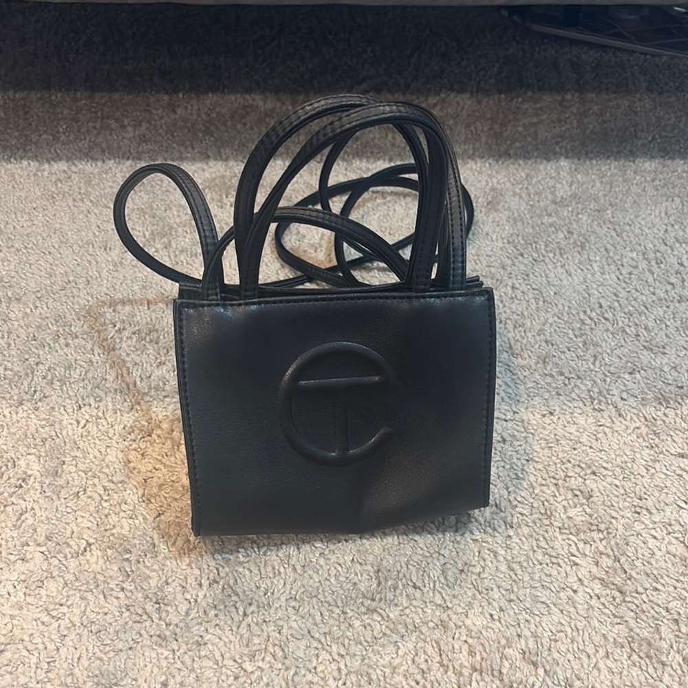 Telfar Black Mini Bag Sleek Design Essential
